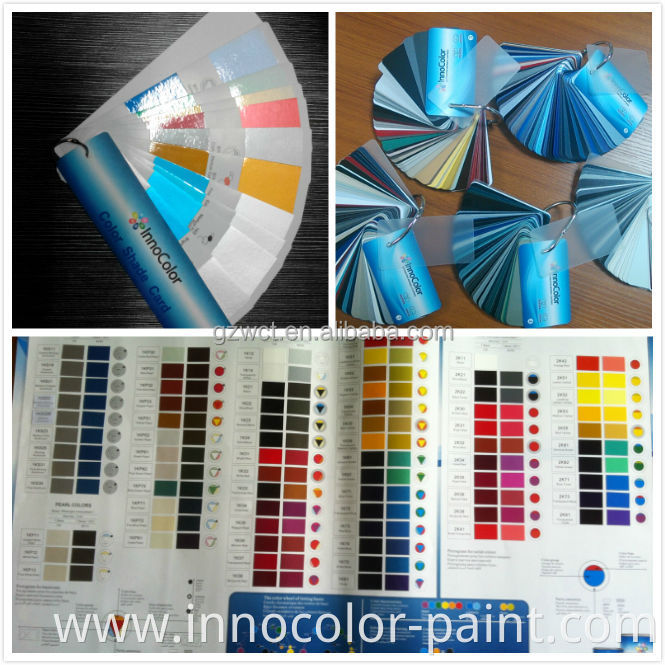 Good gloss and High Quality Automobile 2k top color paint metallic car paint